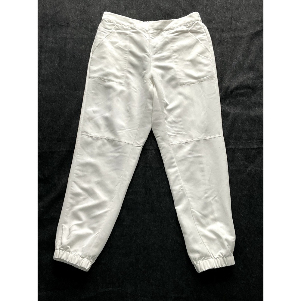 Nanette Lepore Pants Women 4 White‎ Joggers Pockets Lightweight Pull On